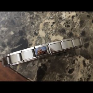 Tucci stainless steel charm bracelet